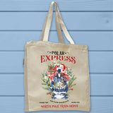 Santa's Polar Express Train Christmas Tote Bag - Unisex