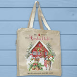 B n' B Reindeer Chalet Christmas Tote Bag - Unisex