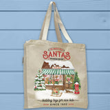 North Pole Santa's Toystore Christmas Tote Bag - Unisex