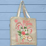 Candy Canes Handmade Happiness Christmas Tote Bag - Unisex