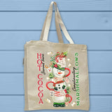 Snowman Hot Cocoa & Marshmallows Winter Tote Bag - Unisex