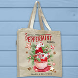 Gnome Peppermint Cocoa Teacup Christmas Tote Bag - Unisex