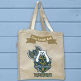 Barbarian D20 Fantasy RPG Full Gusseted Organic Tote Bag