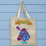 Bard D20 Fantasy RPG Full Gusseted Organic Tote Bag