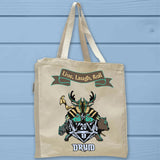 Druid D20 Fantasy RPG Full Gusseted Organic Tote Bag