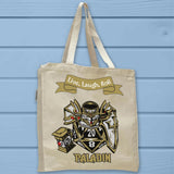 Paladin D20 Fantasy RPG Full Gusseted Organic Tote Bag