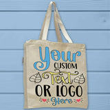 Custom Printed Organic Cotton Canvas Grocery Tote Bag