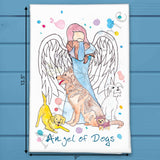 Angel of Dogs Tea Towel – Pet Sympathy Gift – Avery's Home