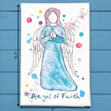 Angel of Faith Tea Towel – Spiritual Decor – Avery's Home