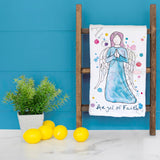 Angel of Faith Tea Towel – Spiritual Decor – Avery's Home