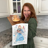 Angel of Gratitude Tea Towel – Thanksgiving Blessing – Avery's Home