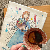 Angel of Gratitude Tea Towel – Thanksgiving Blessing – Avery's Home