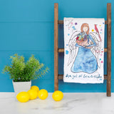 Angel of Gratitude Tea Towel – Thanksgiving Blessing – Avery's Home
