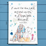 My Soul Waits on the Lord Tea Towel – Hope Gift – Avery's Home
