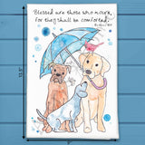 Sympathy Dog & Bird Tea Towel – Pet Loss Comfort – Avery's Home