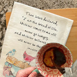 Food, Wine & Jesus Tea Towel – Faithful Kitchen Decor – Avery's Home