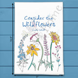 Consider the Wildflowers Tea Towel – Summer Faith Decor – Avery's Home