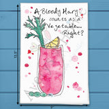 Bloody Mary Tea Towel – Brunch Gift Decor – Avery's Home