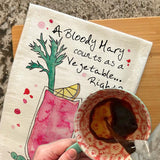 Bloody Mary Tea Towel – Brunch Gift Decor – Avery's Home