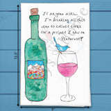Pinterest Project Tea Towel – Wine Humor Gift – Avery's Home