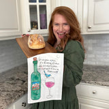 Pinterest Project Tea Towel – Wine Humor Gift – Avery's Home