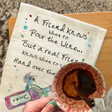 Wine Friend Tea Towel – Funny Bird Gift – Avery's Home