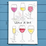 Wine a Bit Tea Towel – Relaxation Gift – Avery's Home