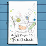 Happy Pickleball Tea Towel – Sporty Gift Decor – Avery's Home