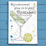 Pickleball Retirement Tea Towel – Funny Sporty Gift – Avery's Home
