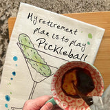 Pickleball Retirement Tea Towel – Funny Sporty Gift – Avery's Home
