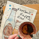 Football & Cocktails Tea Towel – Game Day Gift – Avery's Home