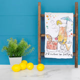 Golf & Cocktails Tea Towel – Tee Time Humor – Avery's Home