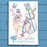 Mahjong & Cocktails Tea Towel – Funny Game Gift – Avery's Home