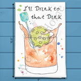 Pickleball & Dinks Tea Towel – Sporty Humor Gift – Avery's Home
