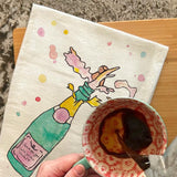 Champagne Party Tea Towel – Celebration Decor – Avery's Home