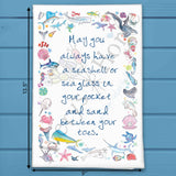 Ocean Blessings Tea Towel – Coastal Souvenir – Avery's Home