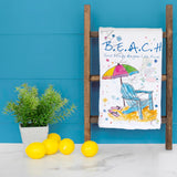 Beach Vacation Tea Towel – Coastal Travel Gift – Avery's Home