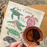 Sea Turtle Tea Towel – Peaceful Ocean Decor – Avery's Home