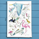 Coastal Birds Tea Towel – Pelican & Heron Gift – Avery's Home