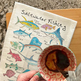 Saltwater Fishing Tea Towel – Sport Ocean Gift – Avery's Home