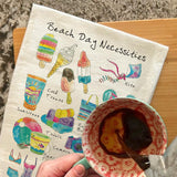 Beach Day Essentials Tea Towel – Summer Gift – Avery's Home