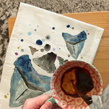 Shark Teeth Collector Tea Towel – Fossil Hunter Gift – Avery's Home