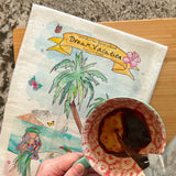 Dream Vacation Tea Towel – Tropical Travel Decor – Avery's Home