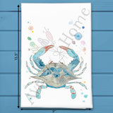 Blue Crab Tea Towel – Coastal Kitchen Gift – Avery's Home