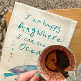 Ocean Turtle Quote Tea Towel – Peaceful Gift – Avery's Home