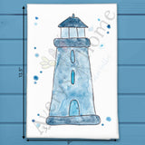 Blue Lighthouse Tea Towel – Seaside Coastal Decor – Avery's Home