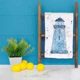 Blue Lighthouse Tea Towel – Seaside Coastal Decor – Avery's Home