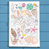 Sea Shell Collector Tea Towel – Beachcomber Gift – Avery's Home