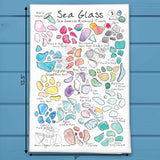 Sea Glass Collector Tea Towel – Coastal Artist Gift – Avery's Home