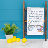 Beach Sunglasses Tea Towel – Vacation Quote Decor – Avery's Home